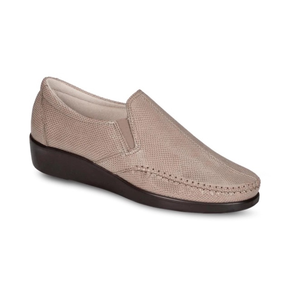 SAS Women's Taupe Slip-On Loafers